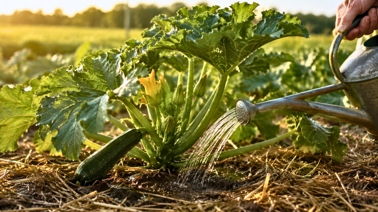 À quelle heure faut-il arroser les courgettes et les concombres en été ...